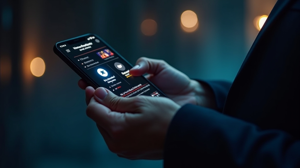 Smartphone showing Android and iPhone mobile download setup options