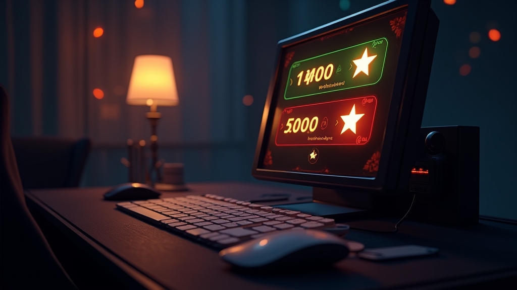 Player reviewing withdrawal feedback on a casino-style screen
